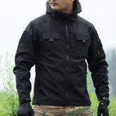 HARDLAND Men's Tactical Jacket Windproof Outdoor Multi-pocket Hooded